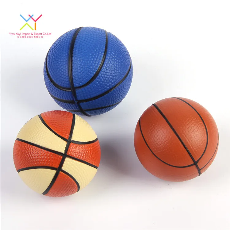 Mini Cute Soft OEM Pu Stress Ball, Basketball Design Stress Ball