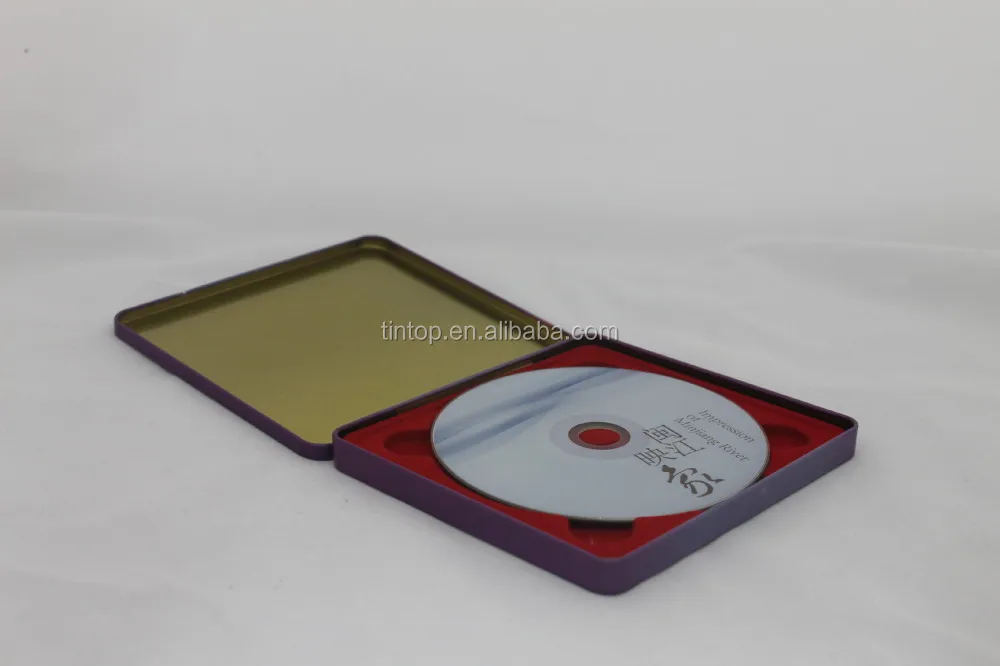 Single Disc Square Tin Cd / Dvd Case Buy Dice Shaped Cd / Dvd Case