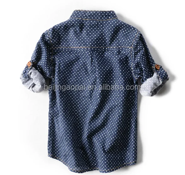 
2020 China manufacturers wave point new style name brand casual boys shirts 