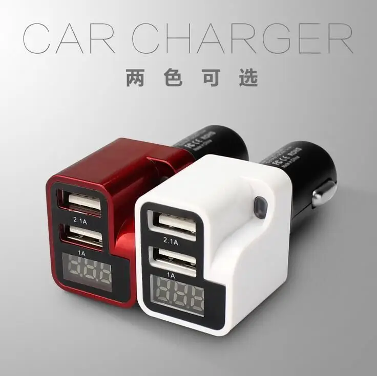 New Design Universal Usb Multiple Ports Lcd Car Universal Charger
