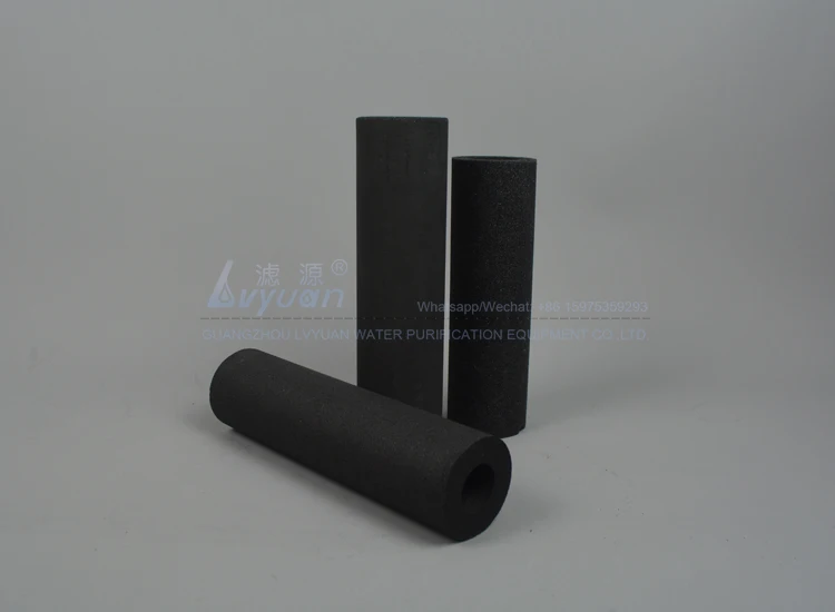 Best price compressed sintering 5 micron carbon water filter cartridge with filter cartridge non-woven fabric