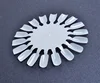 Wholesale Free Sample Non-Toxic Round Dish Nail Gel Tips 18pcs Nail Art Display Palette Nail Tips