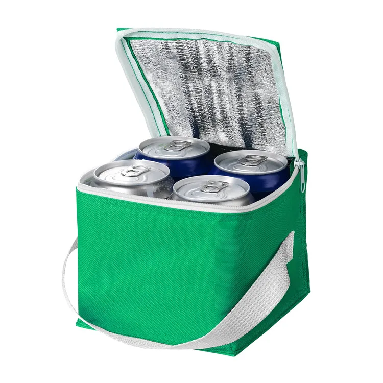Accept customized logo and packing non woven insulated lunch thermal cooler bag
