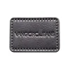 Both heat pressing suede real leather patches