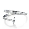 SR00642 Kenturay Hot Selling Cz Micro Pave X Shape Ladies Finger Cross Ring Women Latest Design