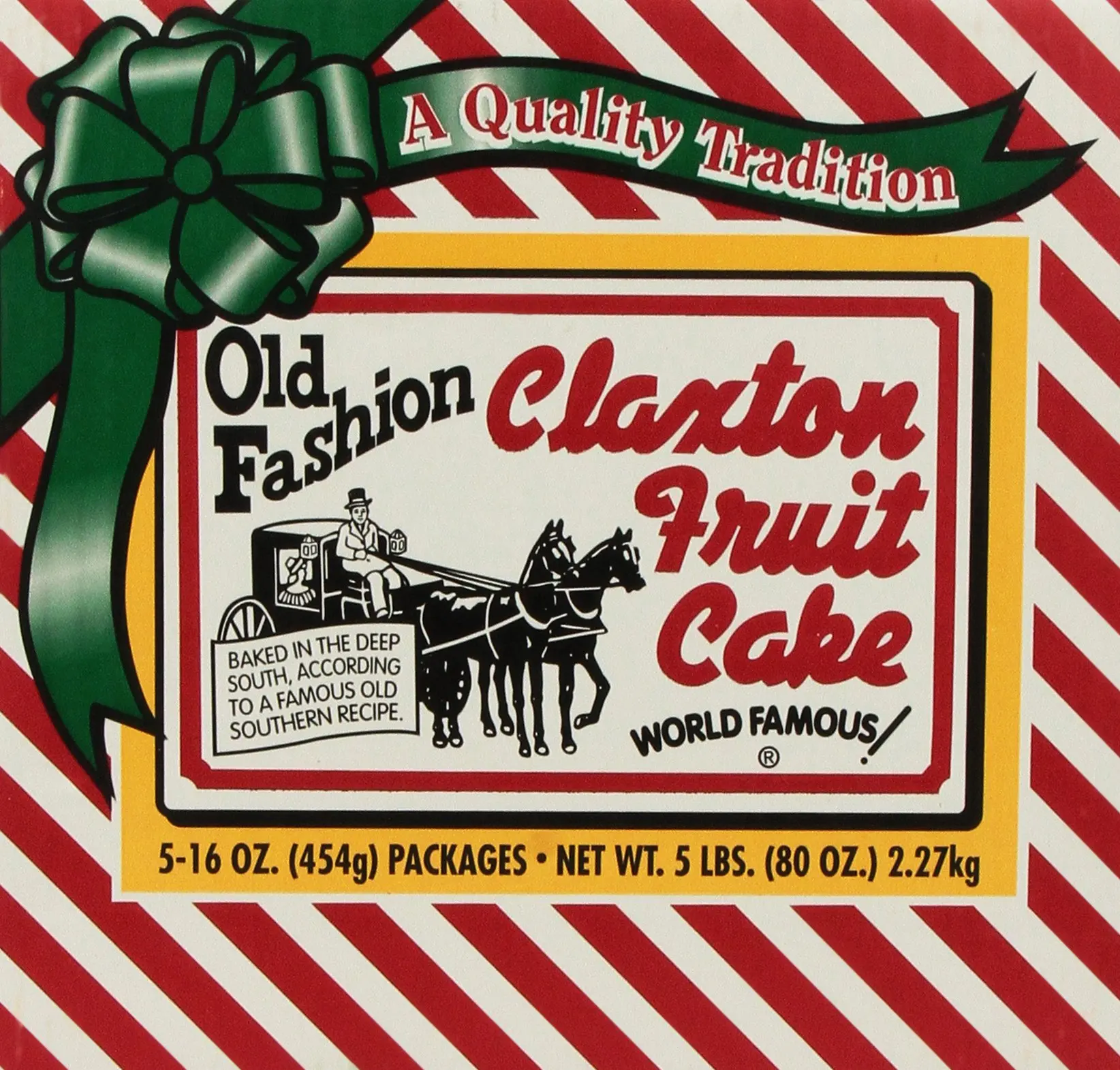 Get Quotations · Fruit Cake 5 1 Lb Dark Recipe Claxton Fruitcakes