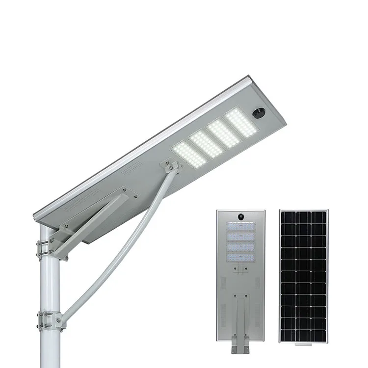 5 Years Warranty IP66 Outdoor Road Pole Lamp Integrated 30w 40w 60w 80w 100w 120w All in One LED Solar Street Light manufacturer