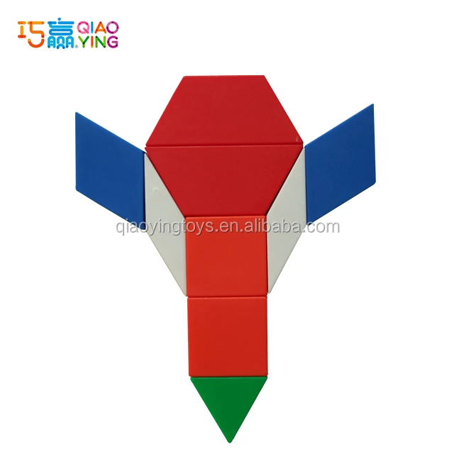 
Pattern Blocks, Fine Motor Skills Educational Kids Toys, Fun and Easy Learning Play Set 