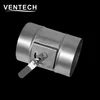 Round volume control damper for ductwork system
