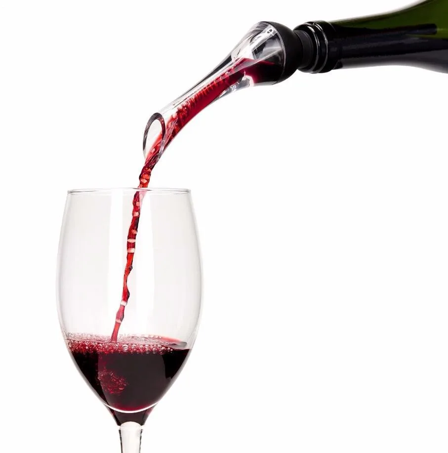 1Pc White Red Wine Aerator Pour Spout Bottle Stopper Decanter Pourer Aerating HY 