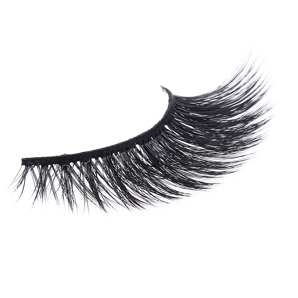 

Wholesale premium 100% real mink clear band 3d mink eye lashes, N/a