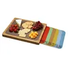 Classics Easy-to-Clean with 7 Color-Coded Flexible Cutting Mats organic Bamboo Cutting Board with mats for kitchen