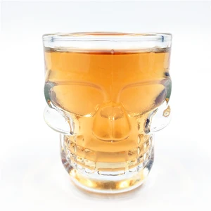 Image of 50ml premium hot sale popular tequila brandy whiskey skull shot glass