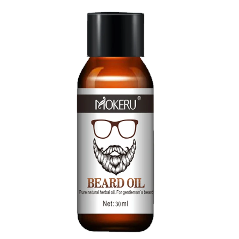 

Free Shipping Mokeru 100% Organic Beard Oil Moisturizing Hair Loss Conditioner Products For Grooming Beard Growth Oil Men