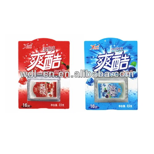 
Dissolvable instantly fruity breath strips energy mints VC-F031 