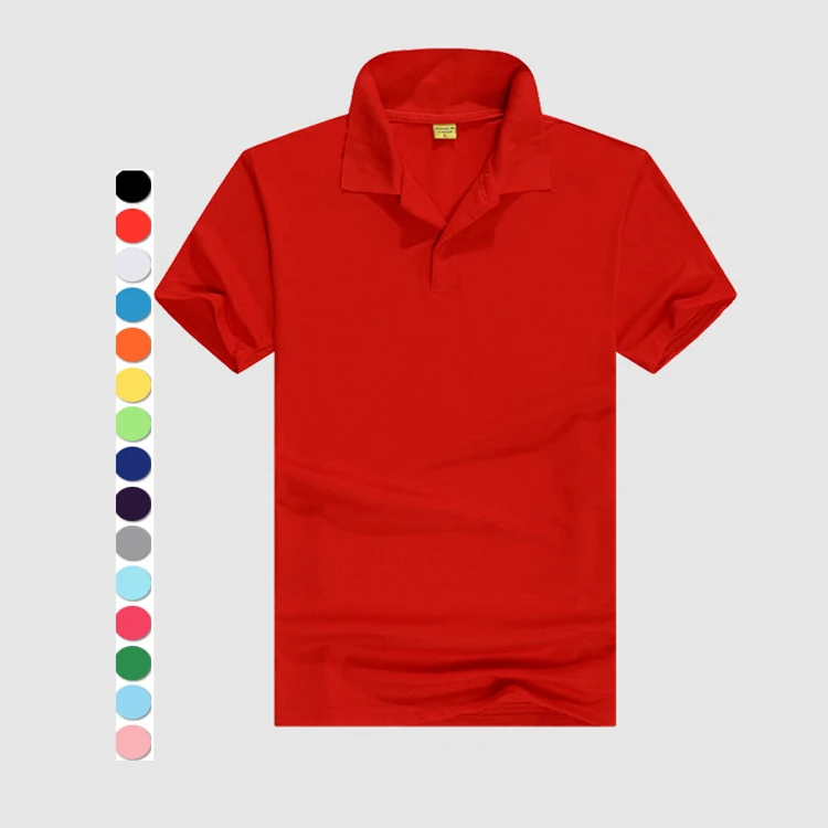 

Hot selling 200gsm 85% polyester 15% cotton customized logo blank plain unisex men polo shirt