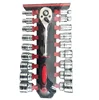 22PCS 1/4" Socket Wrench Tool Set