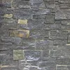 Pearl Black Decorative Exterior Wall Stone Panel Nature stone Ledgestone with cement back CZ-N42