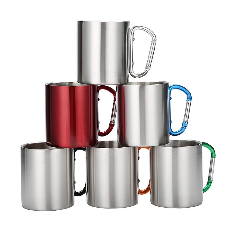 Wholesale hot selling stainless steel  coffee mug, factory custom Eco-friendly Promotional Gift Plastic Coffee Mug Cup