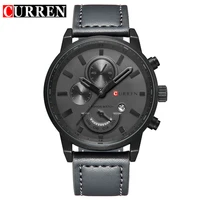 

Men's Fashion Casual Sport Quartz Watch Men Watches Top Brand Luxury Leather Wristwatch Male Clock CURREN 8217