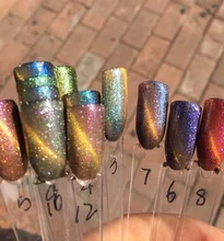 6pcs chameleon cat eye gel nail polish soak off uv color gel 6ml Free Shipping