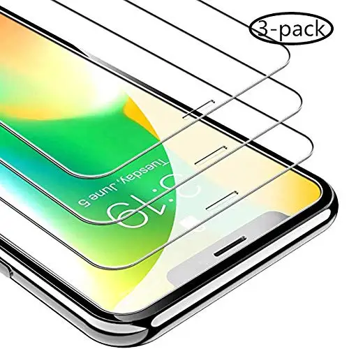 Retail 2.5D 9H screen protector for iPhone 6 6s 7 8 tempered glass , for iphone xr tempered glass 3 pack