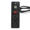 DC 2.1A US Plug Standard US dual power outlets with switch&USB