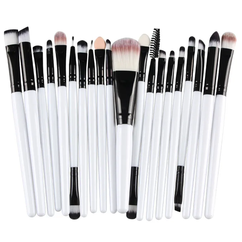 

15pcs makeup brushes private label make up brushes makeup Bright silver aluminum tube brushes makeup, Customized color