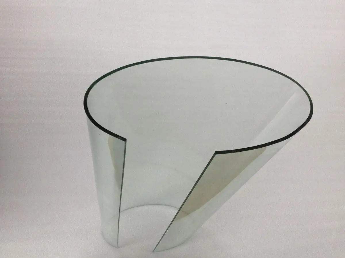 Safety bending glass low price 10mm clear curved tempered glass