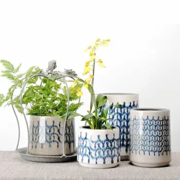 Lovely Shape Customized Printed Handmade Indoor Ceramic Rustic Customized Printed Handmade Indoor