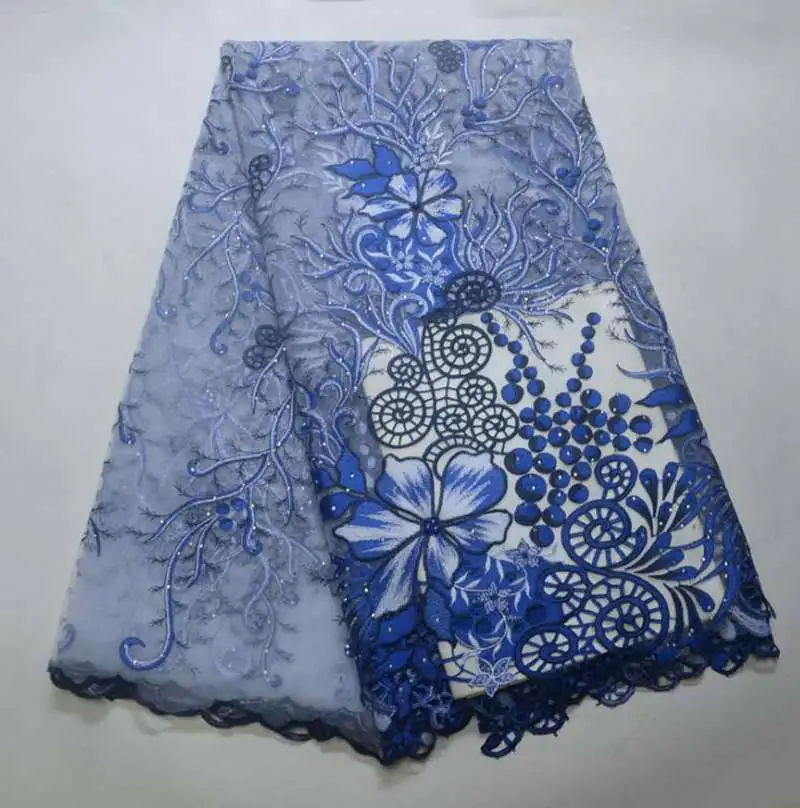 

AG6179 High quality African Fabric Lace With Stones, Purple;blue;brown;etc
