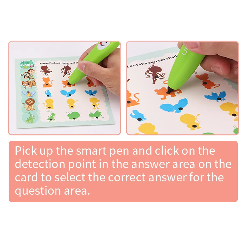 
Custom English Electronic Voice Point Reading Pen For Kids 