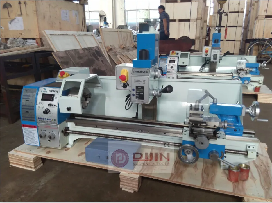 Combination Lathe Milling Machine Mill Lathe Combo Machine Bhp250v