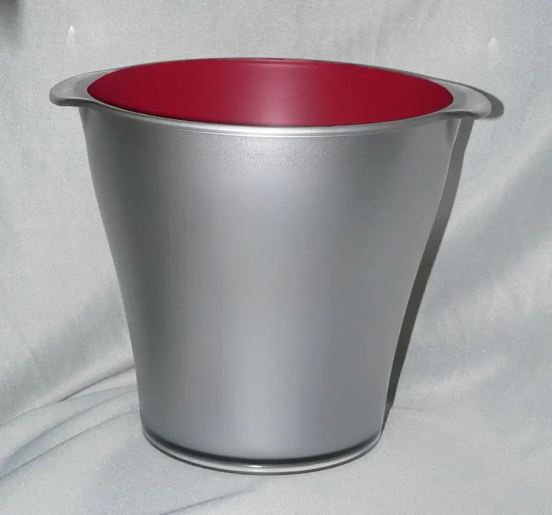 

4L Custom brand Logo wine or champagne bottle ice bucket pp material kitchen fruits storage container for sale, Custom color you want
