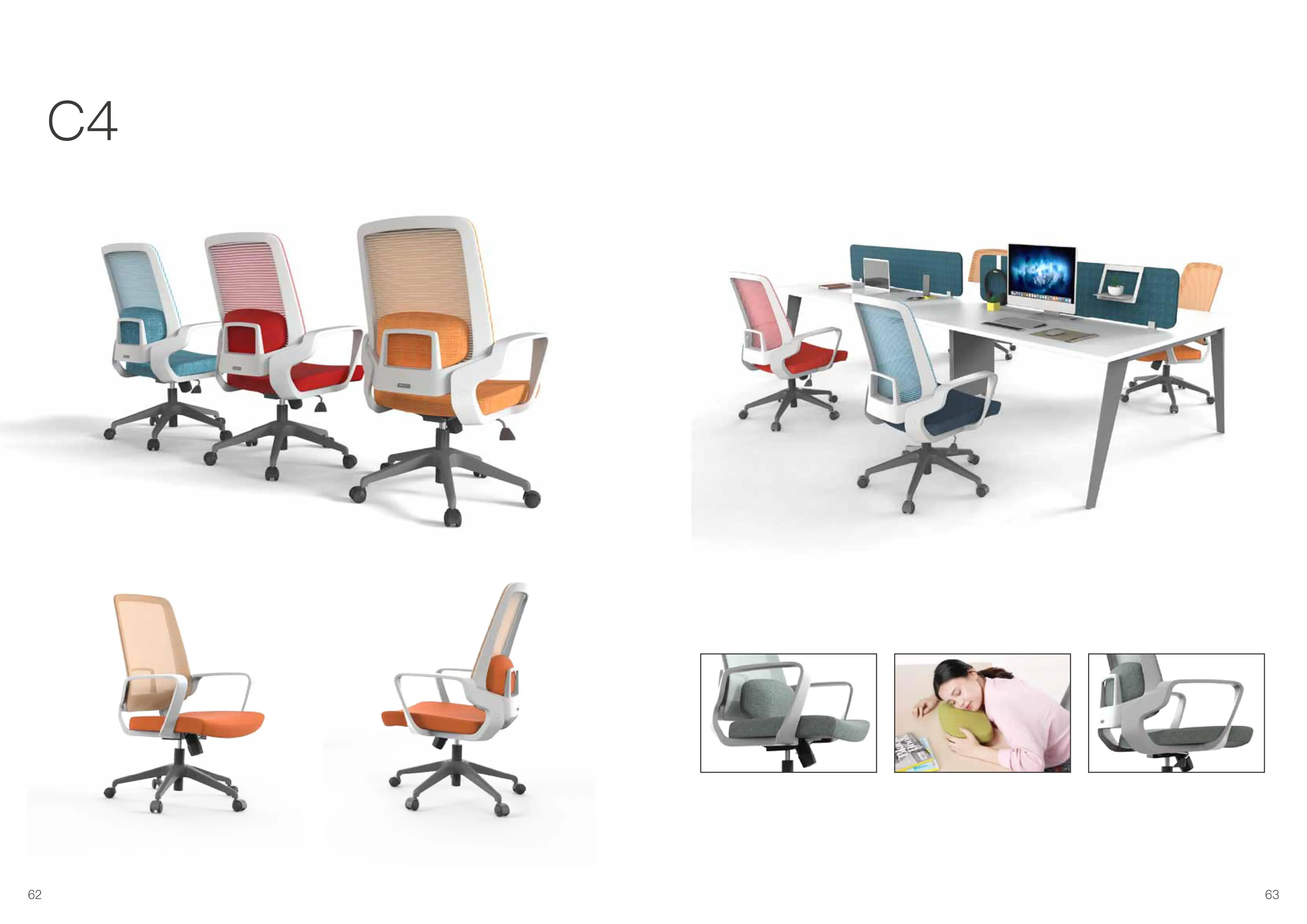 Cheap price office furniture chair with armrest mesh back manufactory