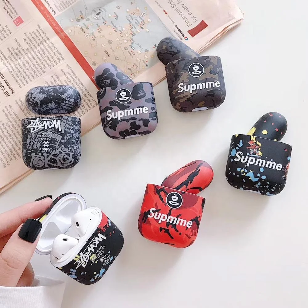 

For Airpods Plastic Case Shockproof Earphone Protective Cover, 6 colors