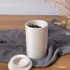 Custom wholesale kitchen accessories tea storage coffee bean jars canisters ceramic jar with lid