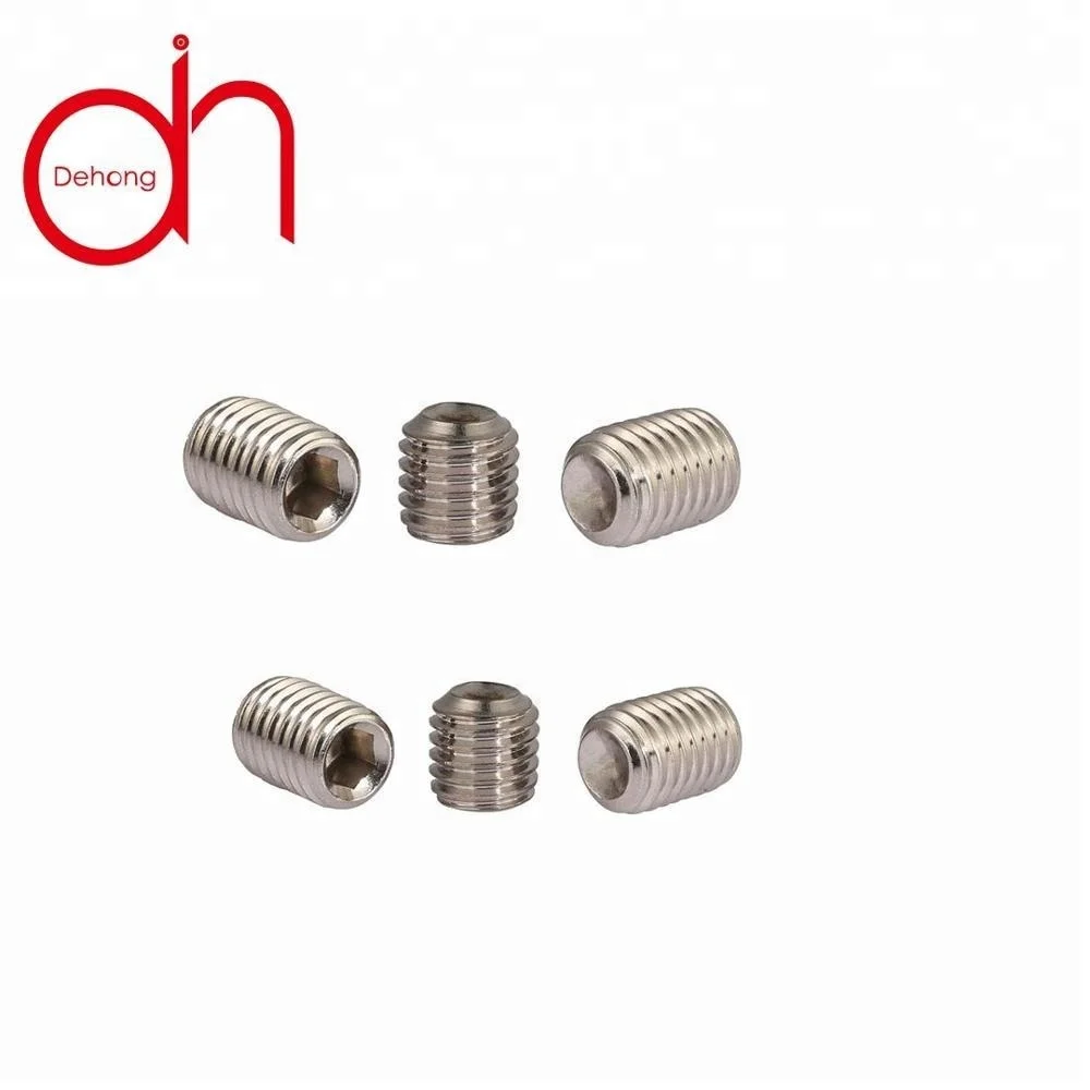 
Hot sale DIN 916 hex socket with cone point stainless steel set screws for heavy industry 