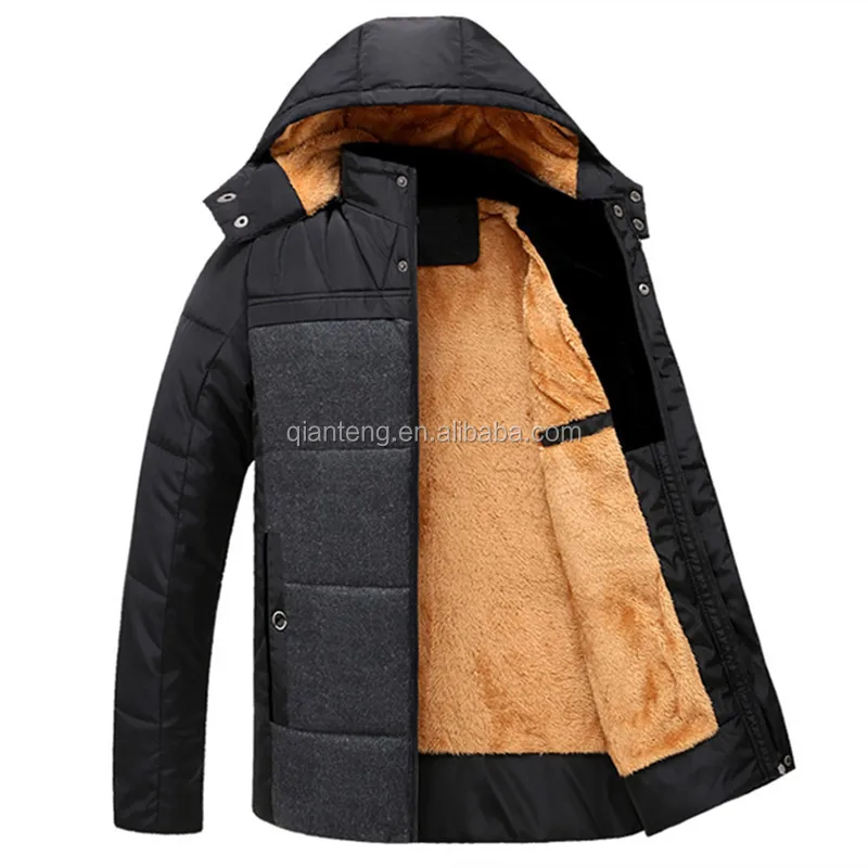 

Brand Heavy Luxury Adult Wholesale Fur Blank Winter Coat Parka for Men, Custom