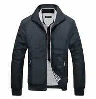 

Spring Light Mens Nylon Bomber Jacket Coat