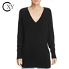 /product-detail/custom-ladies-v-neck-long-sleeve-ribbed-trim-without-pattern-black-cashmere-sweater-60802616194.html