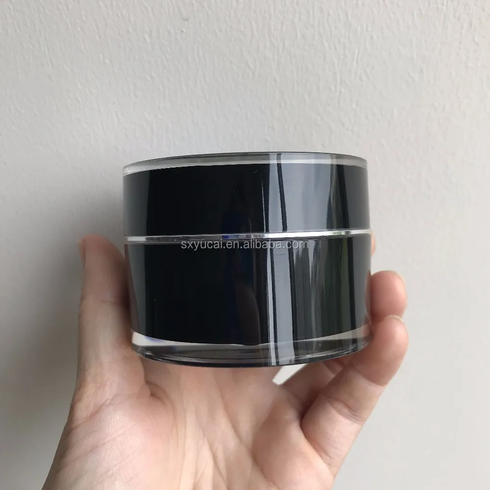 2oz Matt Froste Straight Round Acrylic Container 50g 60g Clear Acrylic