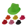 Hot Sale 100% Polyester Straw Fedora Hat for Promotional
