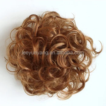 Elastic Curly Synthetic Hair Donut Bun