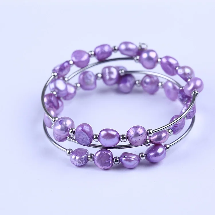

factory direct sale baroque pearl bracelet, Multicolor