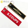 promotional wool felt custom 10 CM fabric embroidered keychain