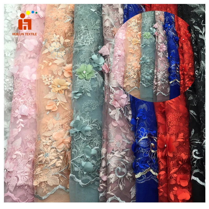 

China manufacturer Best selling 3d french tulle net lace, Various