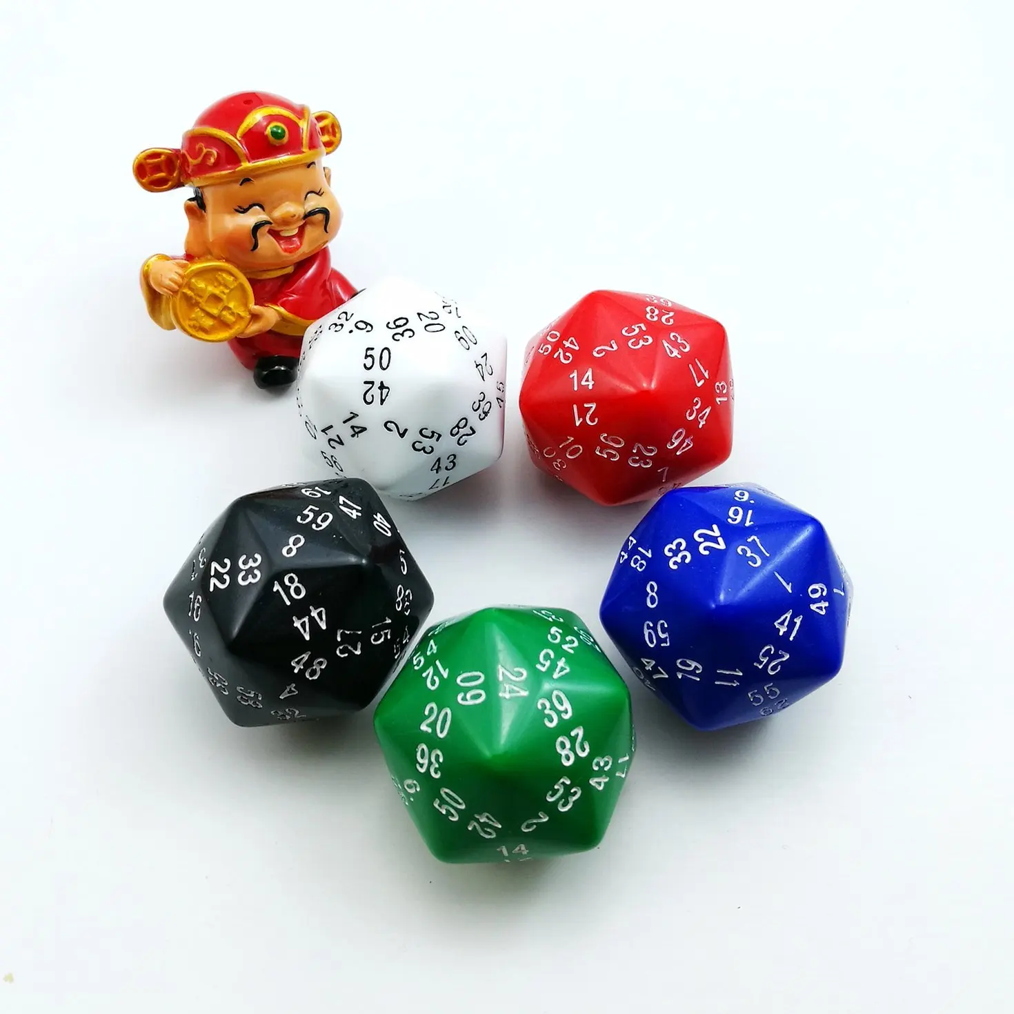 Hedral D60 Sixty-Sided Polyhedral RPG Gaming Die Dice Blue