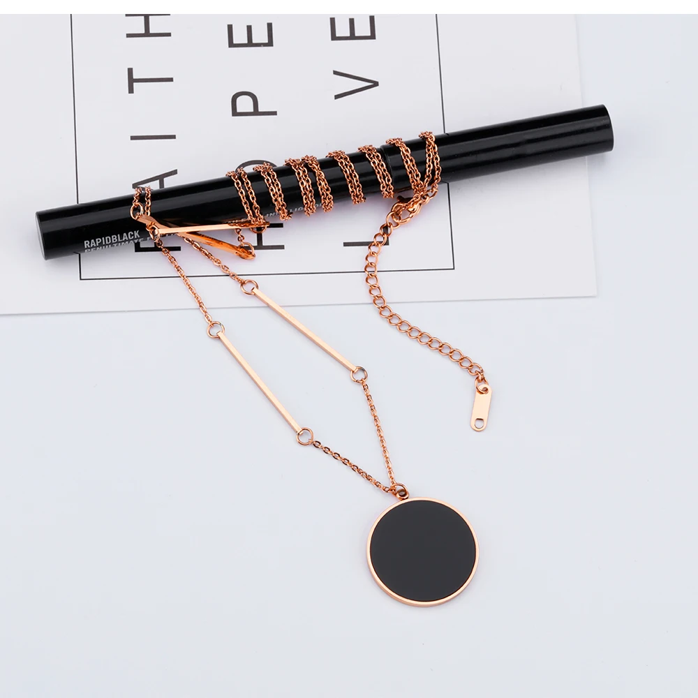 Autumn winter clothes hanging accessories wholesale custom stainless steel enamel circle pendants