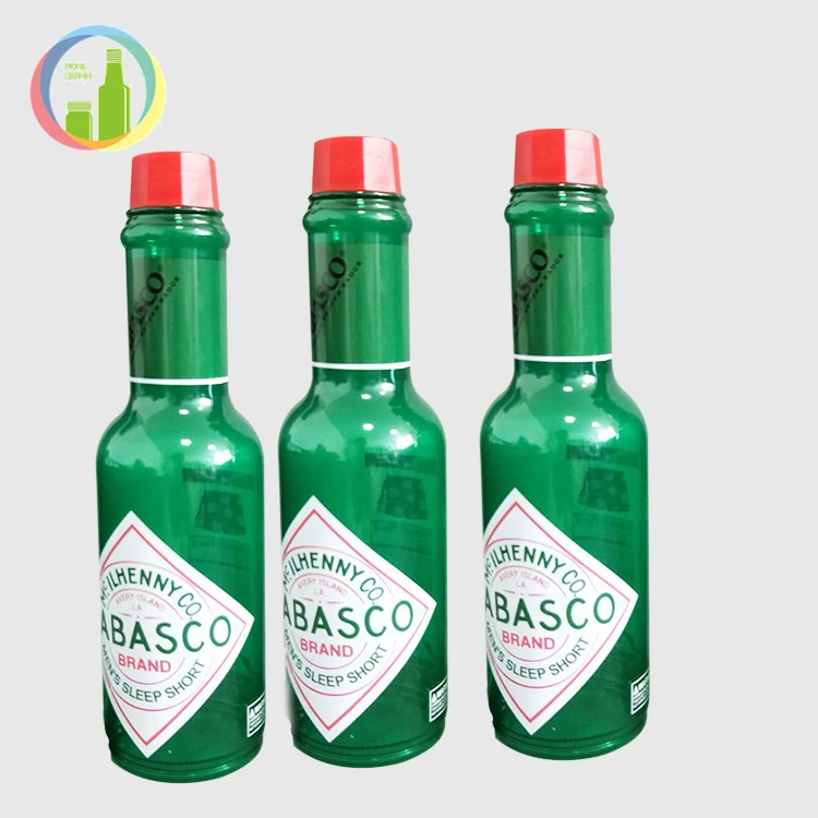 
promotional empty plastic bottles for liquid tabasco chili sauce bottle manufacturer custom sauce bottle 